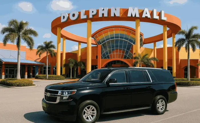 SUV con conductor en el aeropuerto de miami