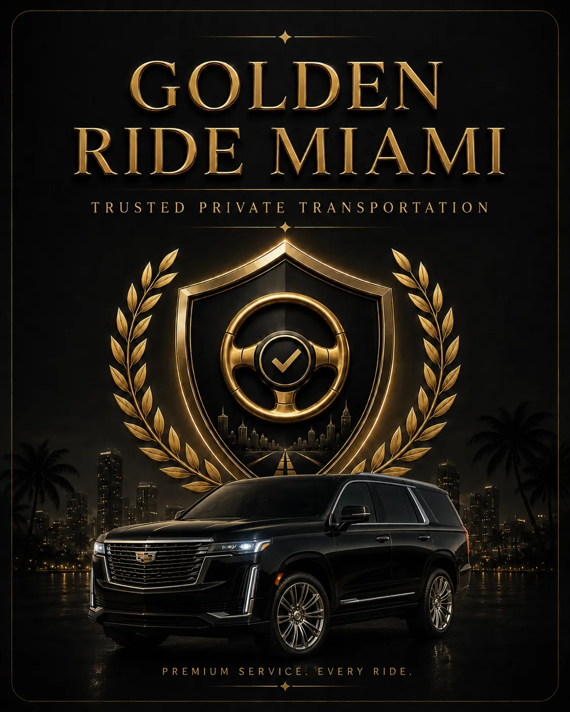 Golden Ride Miami trusted private transportation in Miami